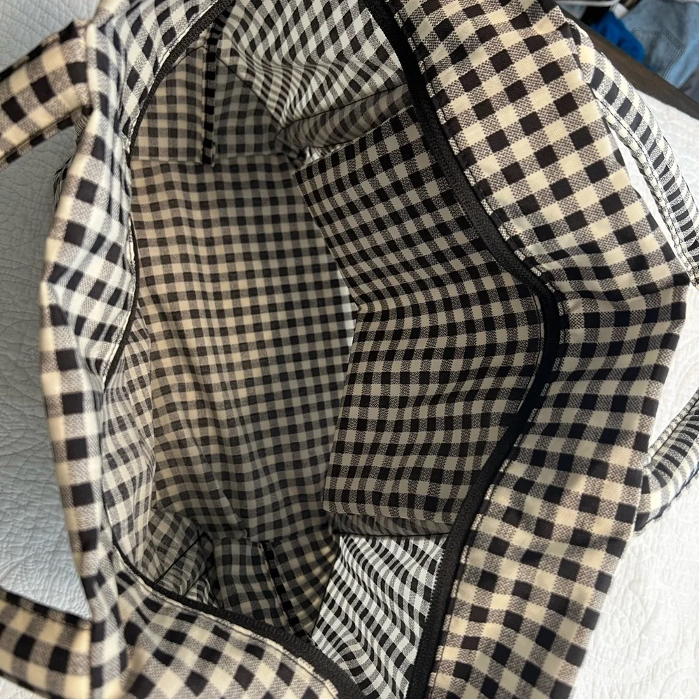 Black & White Gingham Tote Bag - Picture 10 of 11